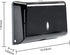 Paper Towel Dispensers, Commercial Toilet Tissue Dispensers Wall Mount Paper Towel Holder C-Fold/Multifold Paper Towel Dispenser for Bathroom, Kitchen(Black)